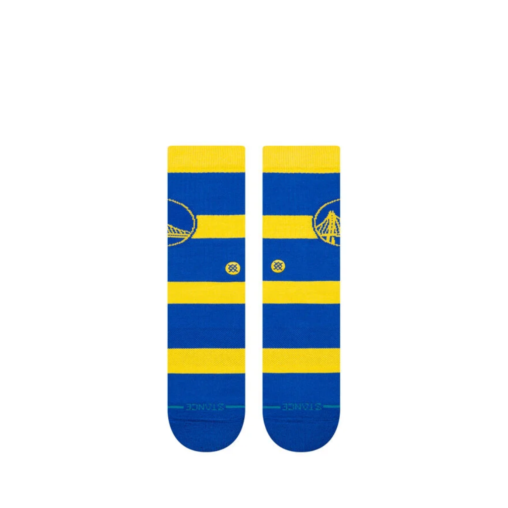NBA 2024 Prep Crew Socks Golden State Warriors Stance - L - Calcetas