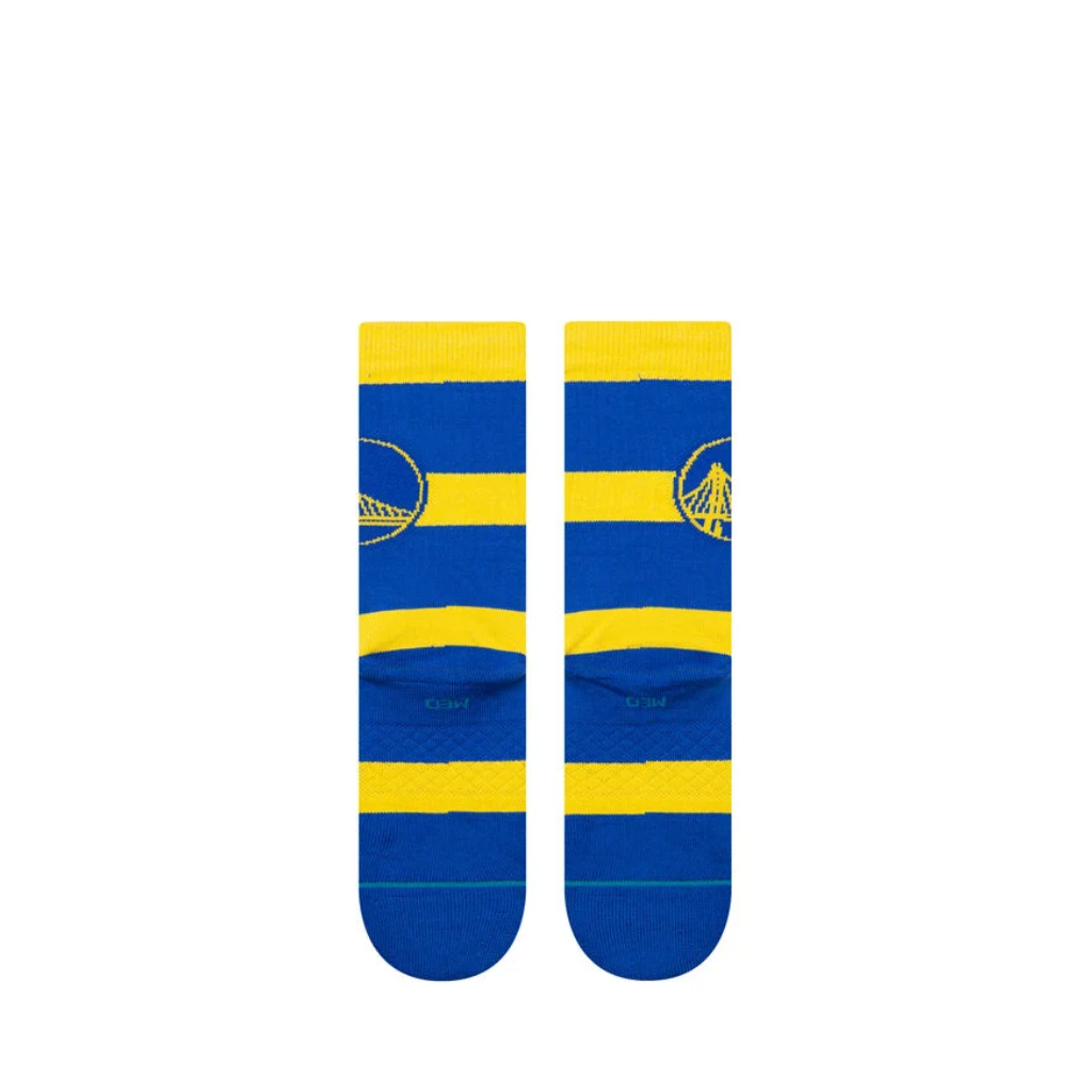 NBA 2024 Prep Crew Socks Golden State Warriors Stance - L - Calcetas