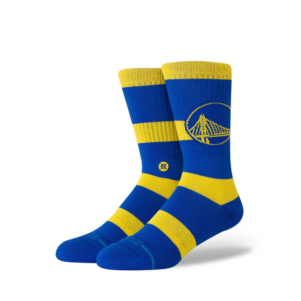 NBA 2024 Prep Crew Socks Golden State Warriors Stance - L - Calcetas